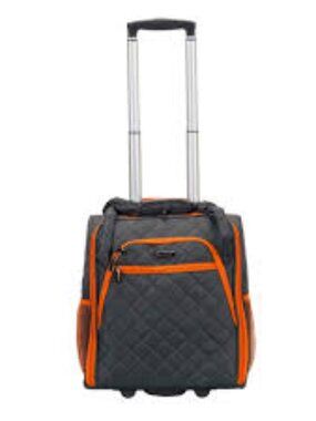 Rockland Charcoal 15" Melrose 2 Wheeled Underseat Carry-On New In Box